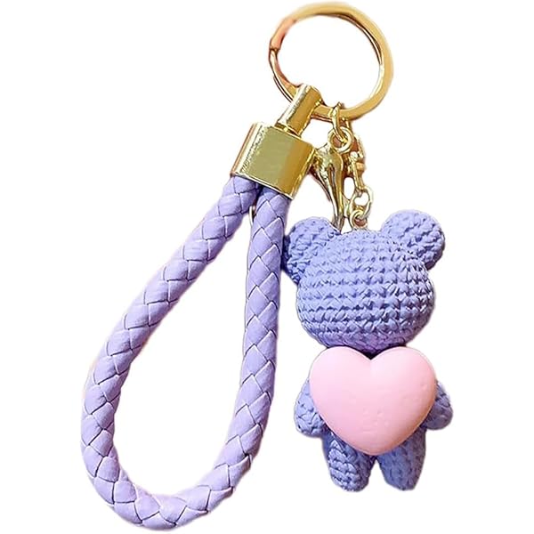 Amazon.co.jp: [BYHIN] クマペンダントキーホルダーハートセータークマ