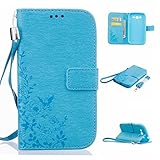 UNEXTATI Galaxy Grand Neo I9060 ケース 高品質 PUレザー 手帳型ケース 衝撃吸収 カバー カード収納 全面保護 Samsung Galaxy Grand Neo I9