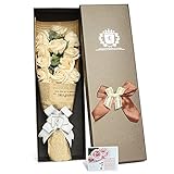 YOBANSA フレグランス シャボン フラワー 薔薇 枯れない 花 プレゼント 花束 石鹸 フラワー 結婚祝い 誕生日 母の日 父の日 定年祝い 還暦祝い 新築祝い 送別会 メッセージカード付き,1