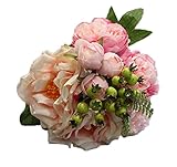 家のための人工牡丹とバラの花束、店の装飾