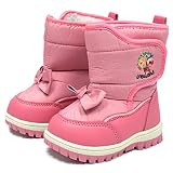 アスナロ（サンダル・ブーツ） UZULAND スノーブーツ 子供 女の子 ベビー キッズ 裏ボア 防寒16cm ピンク