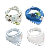 Modern Baby Gift for Boys Absorbent Cotton Baby Bandana Bibs by mom's care