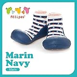 アティパス attipas ベビーシューズ マリン アロー ネイビー Lサイズ（12.5cm）