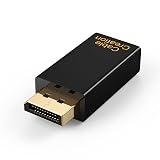 DP to HDMI, CableCreation DisplayPort → HDMI変換アダプタ 4K 3D 金メッキディスプレイポート(オス) → HDMI(メス) ブラック