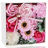 期間限定 枯れない花フラワーソープ プリザーブドフラワー 石鹸花 フレグランス シャボンフラワー (敬老の日 母の日 記念日 先生の日 卒業 結婚祝い ギフト 昇進 転居など最適のプレゼント 創意方形