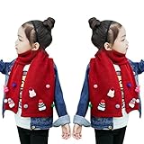 Goenn かわいい ベビー 赤ちゃんマフラー 防寒 冬 しもやけ 対策 キッズ子供用 誕生日 お祝い プレゼント 公園 お出かけ お散歩 (レッド)
