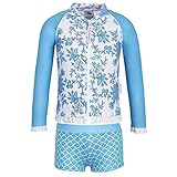 Sun Emporium Baby Girlsブルーペイズリープリントジャケット2 pc Boyleg Swim Set 6 – 18 M カラー: ブルー