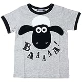 LITTLE BEAR CLUB（リトルベアクラブ） ひつじのショーン ビッグアップリケＴシャツ S36889 (120cm, 杢グレー)