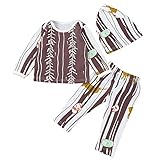 (プタス)Putars ベビー服 子供服 Tシャツ 上下セット 男の子 女の子 長袖 森 鹿柄 帽子付き 可愛い 秋 冬 スポーツ 運動会 旅行 記念日 プレゼント 3-18ヶ月