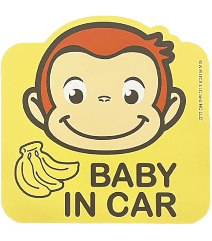 インディーカー ジョセフ ニューガーデン 直筆サイン入り 絵本 おさるのジョージ マグネット カーサイン ジョージ 車 カー