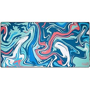 The Mousepad Company (ザ マウスパッド カンパニー) Strata_Liquid (ストラータ_リキッド) コレクション ゲーミングマウスパッド Lサイズ (グリーン/オレンジ (Strata_Liquid_02))