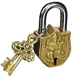 真鍮ガネーシャ、Ganesh、Ganpatiロックパッドom Figures (アンティークIndian Handicrafts )