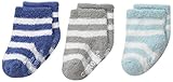 Carter's Baby-Boys Newborn Stripe Chenille Socks Multi 3-12/Medium Months (Pack of 3) [並行輸入品]
