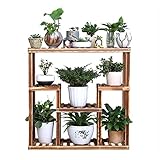 TIDLT フラワースタンド 無垢材 屋内 リビングルーム 多層 組み立てられた 正方形 フロアスタンドフラワースタンド 80 * 80CM (色 : 1)