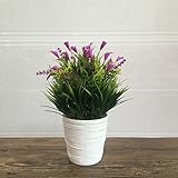カラーリリー柄人工花フェイク草植物盆栽ホームウェディングパーティー One Size ASDFG560760487148