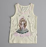 【あるこんたるこん】 ベビー キッズ ジュニア ランニング ミミ 女の子 タンクトップ シャツ (100)