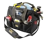 Custom Leathercraft L230 14-Inch 29 Pocket Tech Gear Lighted Big Mouth Tool Bag [並行輸入品]