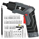 新版 Drakefyre 電動ドライバーセット USB充電式 正逆転可能 照明機能 懐中電灯 フレキシブルシャフト付き DIY 工具セット