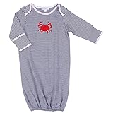 Magnoliaベビー男の子Crabby But CuteアップリケGown Navy