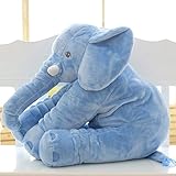 iColorlife(アイカラーライフ) ベビーぬいぐるみ柔らかい象の睡眠ピロー子供大きなぬいぐるみ動物のおもちゃ (ブルー)
