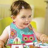 ステファンジョセフ,Stephen Joseph 18ヵ月以上対象 女の子用かわいすぎるカラフルフクロウさんポケット付きお食事用エプロン [並行輸入品]