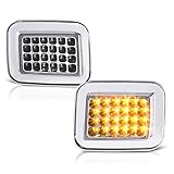 VIPMOTOZ フロントウィンカー&コーナリングライトアセンブリ 2003-2009 Hummer H2用 メタリッククロームハウジング 運転席と助手席側