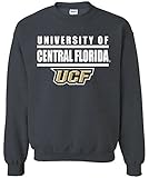NCAA Central Florida Golden Knightsバーロゴクルーネックスウェットシャツ、XXL、DarkHeather
