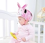DEBON ヘルメットベビー 赤ちゃん 安全 ごっつん防止 怪我防止 頭 保護 通気性良い 転倒防止 サイズ調整可能 (ウサギ)