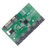 xiwai SATA HUB ポート 3.0 6Gbps 1~5 スプリッター アダプター コンバーター PM マルチプライヤー ポートセレクター JMB575