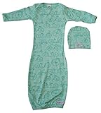 Woombie Indian Cotton Gowns Plus Hat, Vintage Bicycles, 16-23 Lbs by Woombie