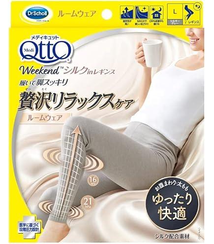 Amazon.co.jp: 寝ながらメディキュット スーパークール ロング L 着圧