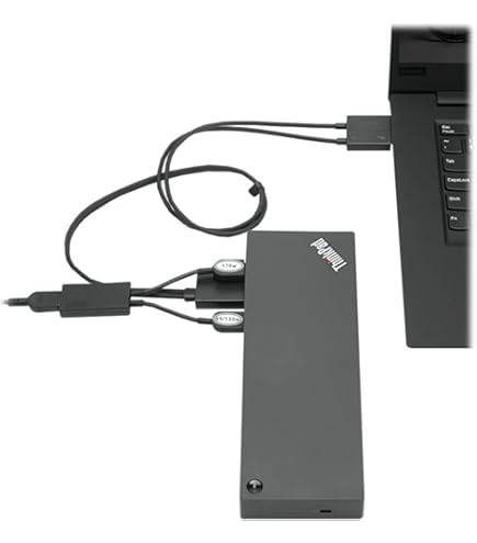 Lenovo Thunderbolt 4 Workstation Dock Split Cable 0.7m : Amazon.sg