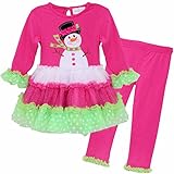 (アイム)iiniim　ベビー ガールズ クリスマス 雪だるま トップス チュチュウェスト パンツ セット 可愛い 祭り 誕生日 プレゼント 聖夜 イブ キッズ用 コスチューム 着ぐるみ 衣装 新生児