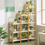 木製フラワーラック室内植物スタンド木製植物フラワーディスプレイスタンド木製ポットシェルフストレージラック屋外