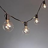 Gerson Everlasting Glow 92883 20 Count Patio Light Set with G40 Glass Covers, 19' by Gerson