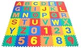 Alphabet & Numbers酷使防水ソフトタイル – 各マット: 12 " x 12 " x ~ 9 / 16 " Thick