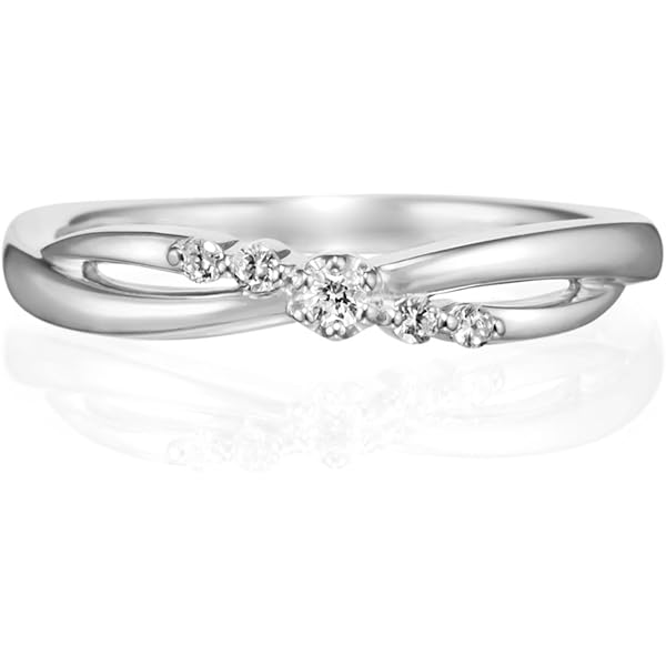 Amazon | 4℃ (ヨンドシィ) 【ピンキーリング】ダイヤモンドハーフ