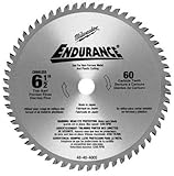 Milwaukee 48-40-4005 6-1/2-Inch 60 Tooth Non-Ferrous Metal and Fiber Cement Cutting Saw Blade with 5