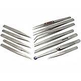 12 Piece Set Specialty Cheap Jewelers Tweezers Tools by FindingKing