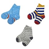【SiShuNon/SKAPE】3足セットソックス エスケープ3足セット サメ シャーク ボーダー 無地 ソックス 16-18 200