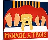 Stephen Huneckプレミアムシックラップキャンバス壁アート印刷題名Menage Yell 30" x 24" 2062292_24_30x24_none