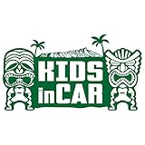Sticker Shop Haru BABY IN CAR ティキ＆ダイヤモンドヘッド 緑