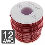 12 AWGプライマリワイヤ自動車25 ' – 19 x 25ストランド – レッド