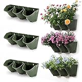 WORTH GARDEN 垂直緑化壁掛けプランター 3個セット 植物の壁 壁飾り #4210JP