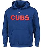 Boys Chicago Cubsロイヤルチーム名ロゴ刺繍パーカー ブルー