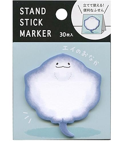 Amazon.co.jp: ふせん スタンドスティックマーカー 30枚入【サメ
