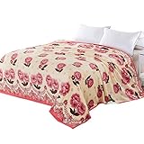 Zhhlinyuan 寝具カバー Super Soft Lightweight Warm Fuzzy Fleece Bed Blanket 毛布 Throw Twin Full Queen Size 