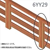 MINO　彩木横格子フェンス　端末柱　26381601　E6Y29　【複合建築部材フェンス　柵】 　古木×ダークブロンズ