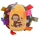 美しい漫画赤ちゃん用ぬいぐるみボールおもちゃカラフルSoft Rattle Mobileリングベルおもちゃ1pcs