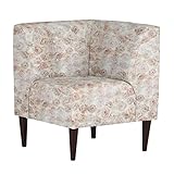 arne ダイニングチェア ソファー L字 カウチソファー コーナーソファー 日本製 完成品 LUNCH コーナー ダークブラウン脚 花柄 ピオニー ブラウン